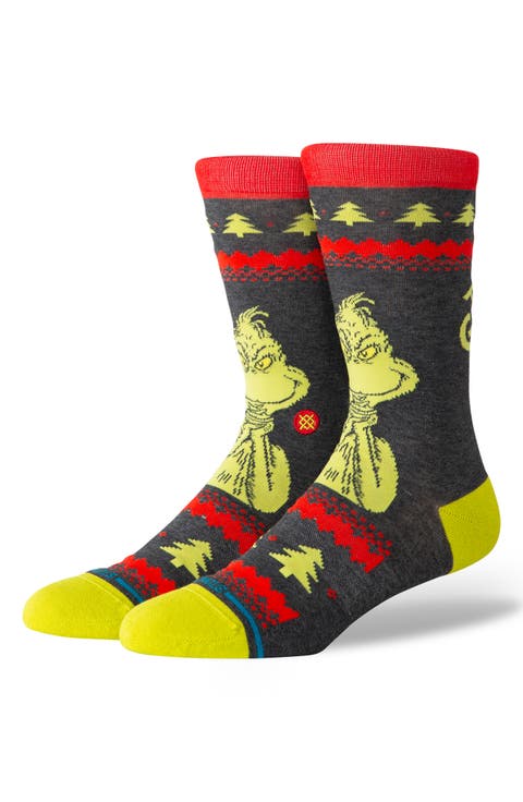 Grinch Sweater Crew Socks