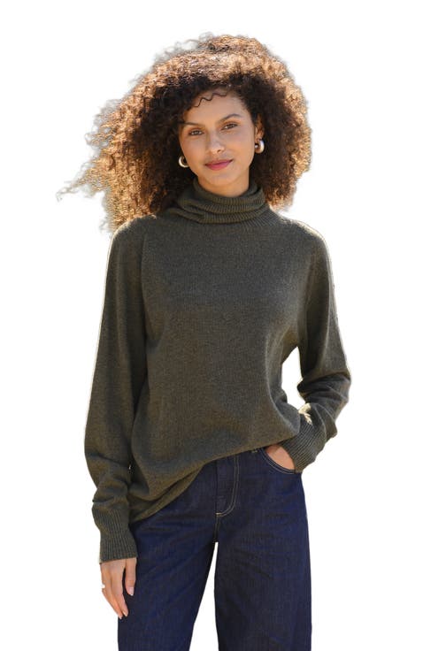Geelong Wool Slouch Turtleneck Sweater