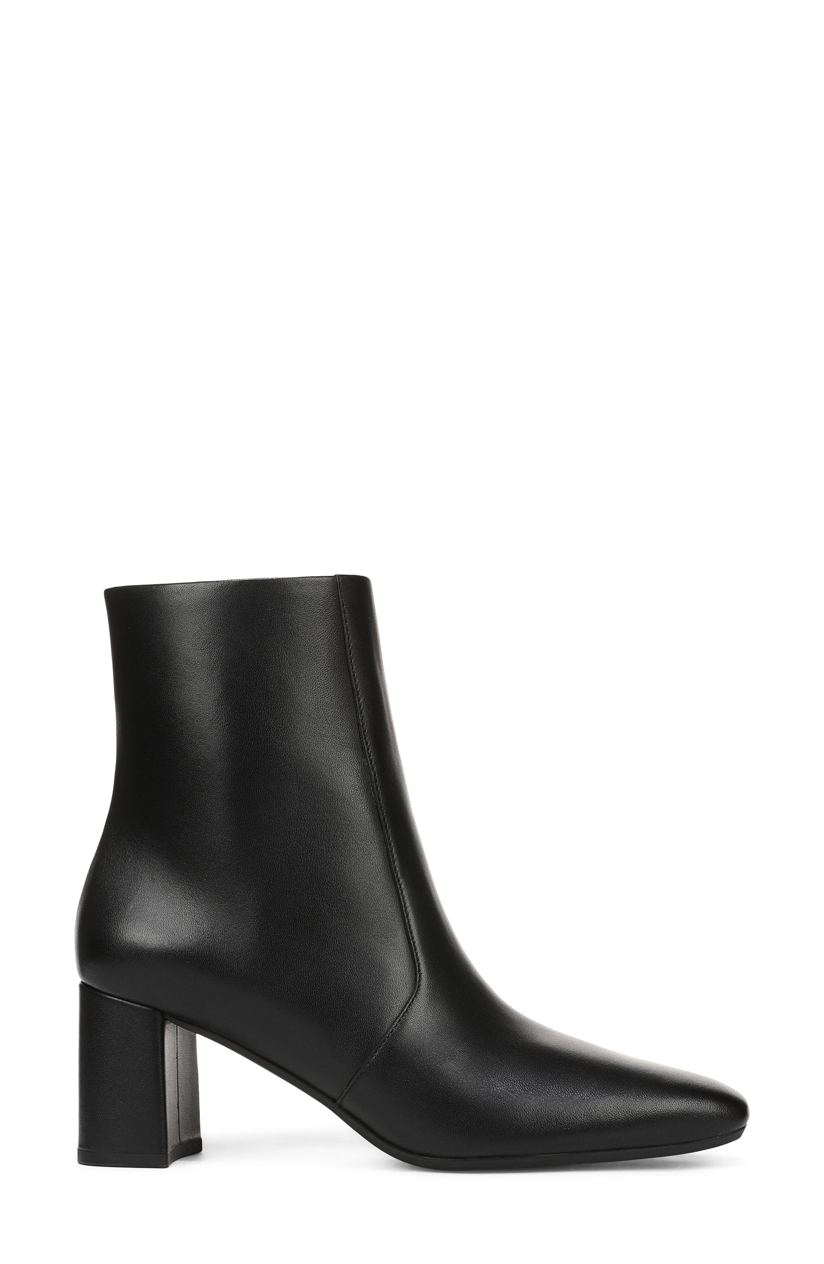 Tegan Leather Bootie, Alternate, color, BLACK