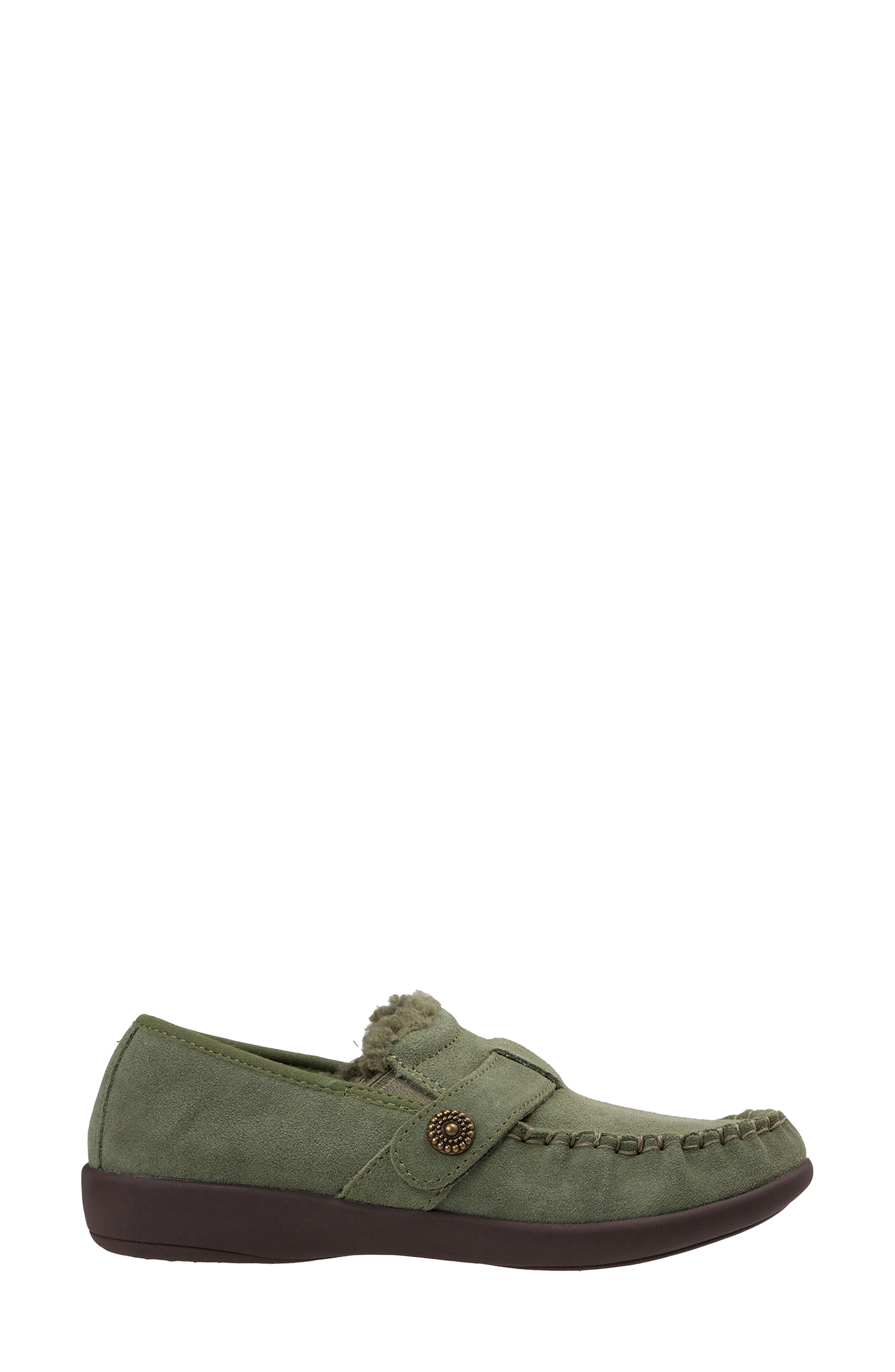 Siesta Splendid Faux Leather Slip-On, Alternate, color, OLIVE