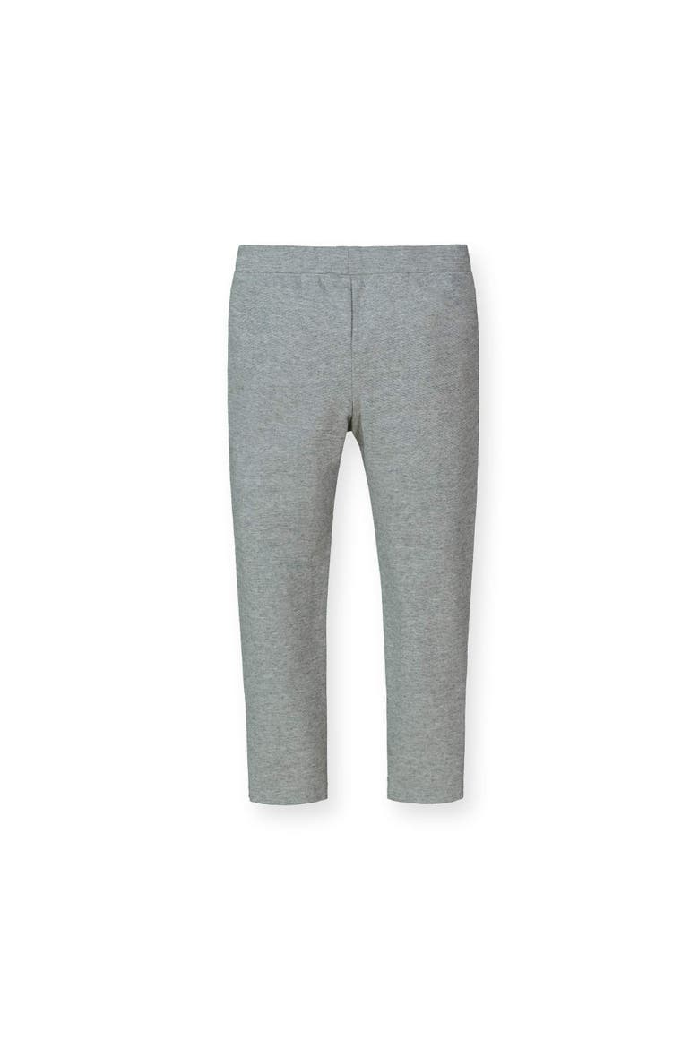 Girls' Button Cuff Ponte Pant, Toddler, Alternate, color, Heather Grey Button Cuff