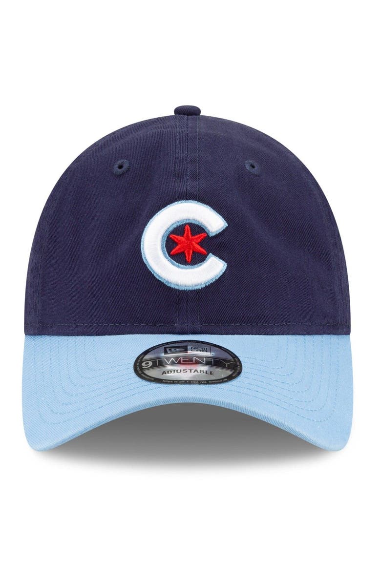 New Era Men's New Era Navy/Light Blue Chicago Cubs 2021 City Connect 9TWENTY Adjustable Hat, Alternate, color, Navy