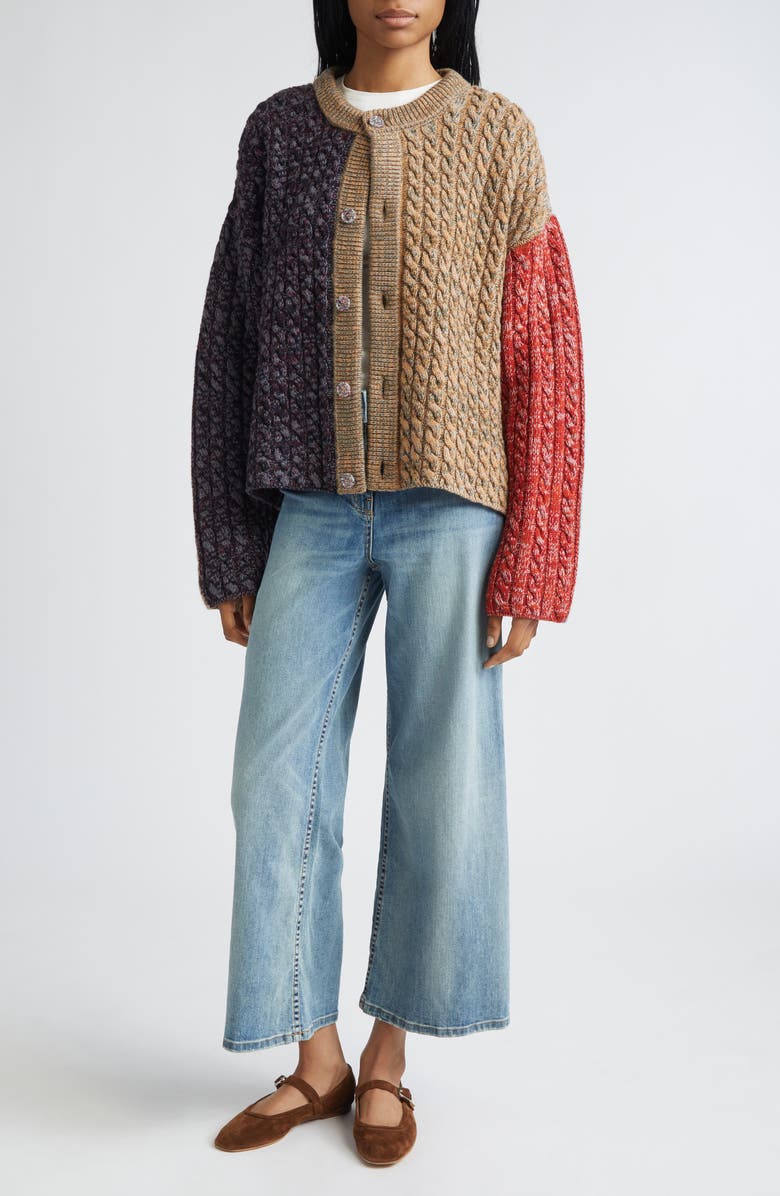 Waste Yarn Project Carol Space Dye One of a Kind Turtleneck Sweater, Alternate, color, Medium/ Dark