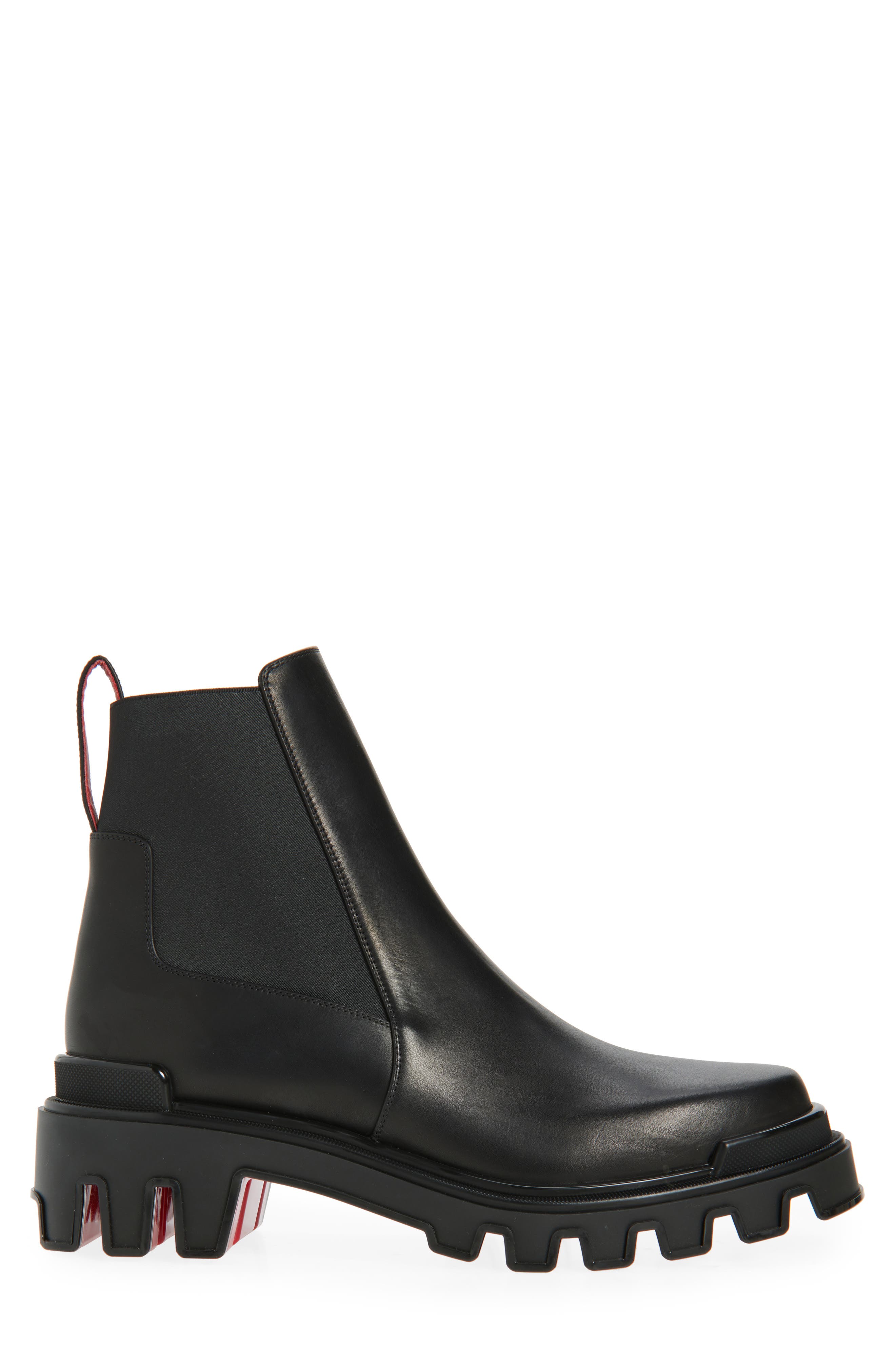 Christian Louboutin Machacroche Dune Chelsea Boot, Alternate, color, Black