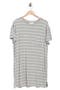 selected Grey Htr- Ivory Horizon Stripe