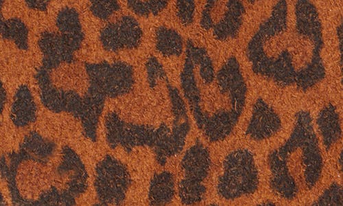 Isabel Marant Oskan Leopard Print Suede Flat Pouch In Brown