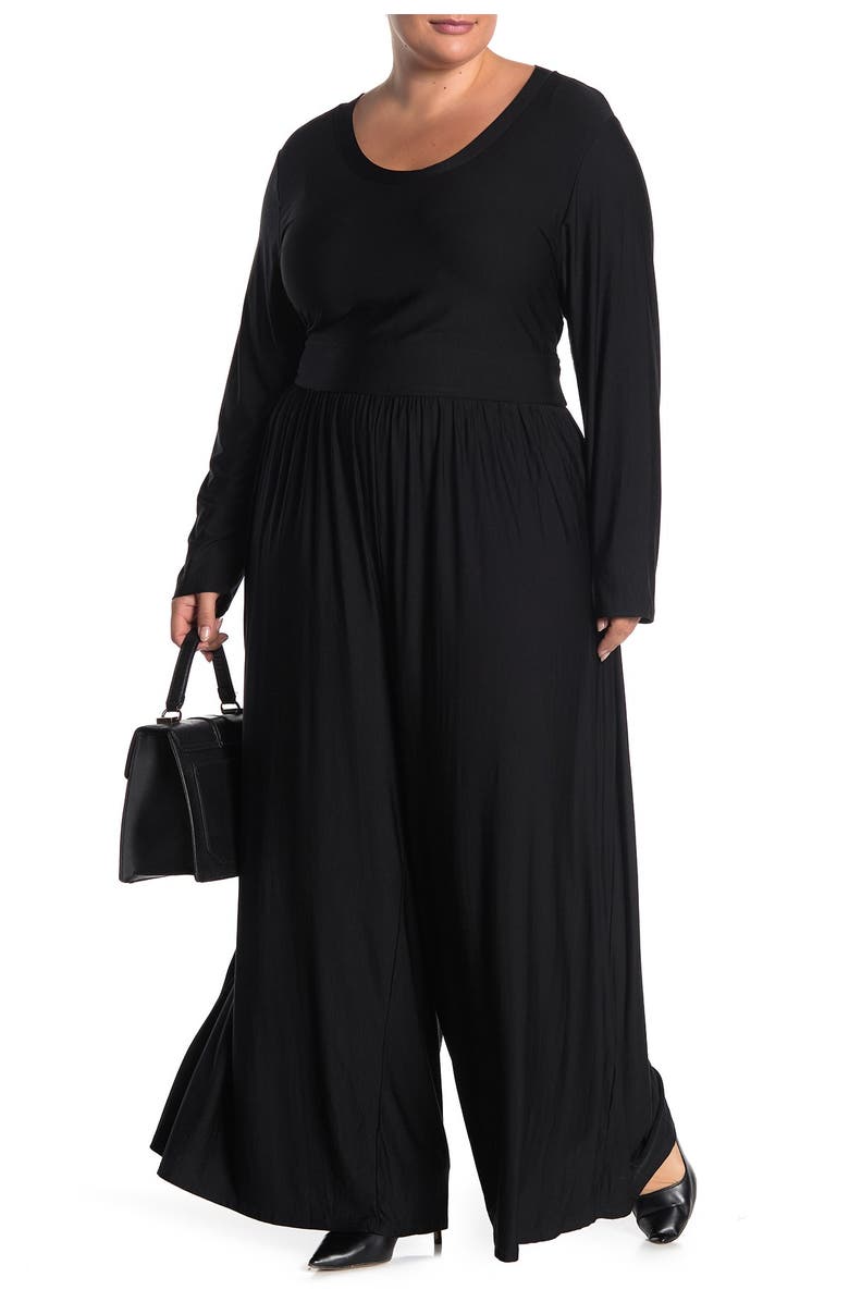 West Kei Long Sleeve Knit Jumpsuit, Alternate, color, 