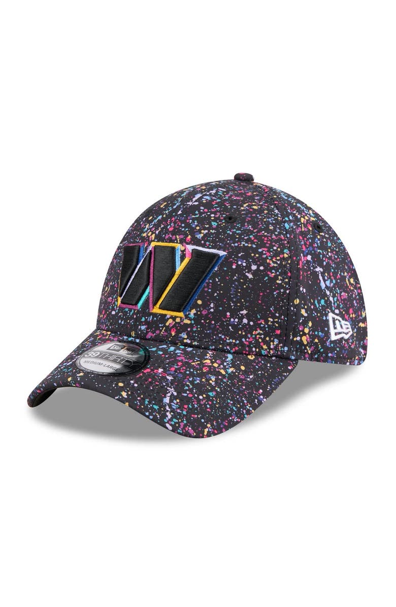 New Era Men's New Era  Black Washington Commanders 2025 NFL Crucial Catch 39THIRTY Flex Hat, Alternate, color, Black