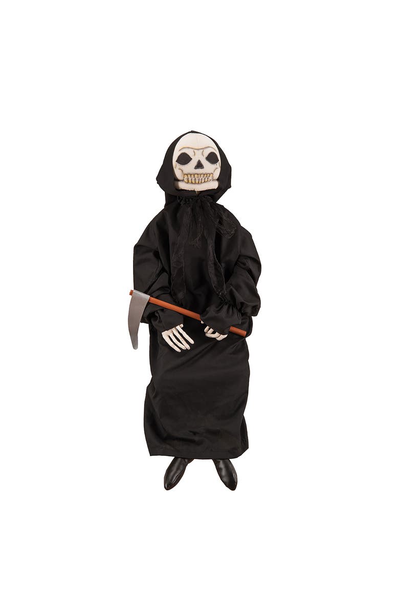 Gallerie II Dunstan Grim Reaper Halloween Art Doll Figurine, Main, color, Black