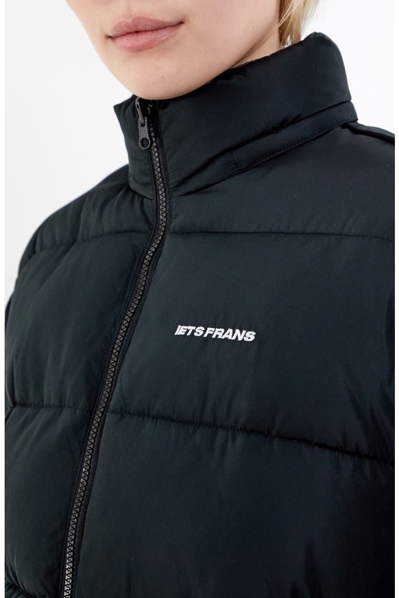 Reny Reversible Puffer Coat, Alternate, color, BLACK