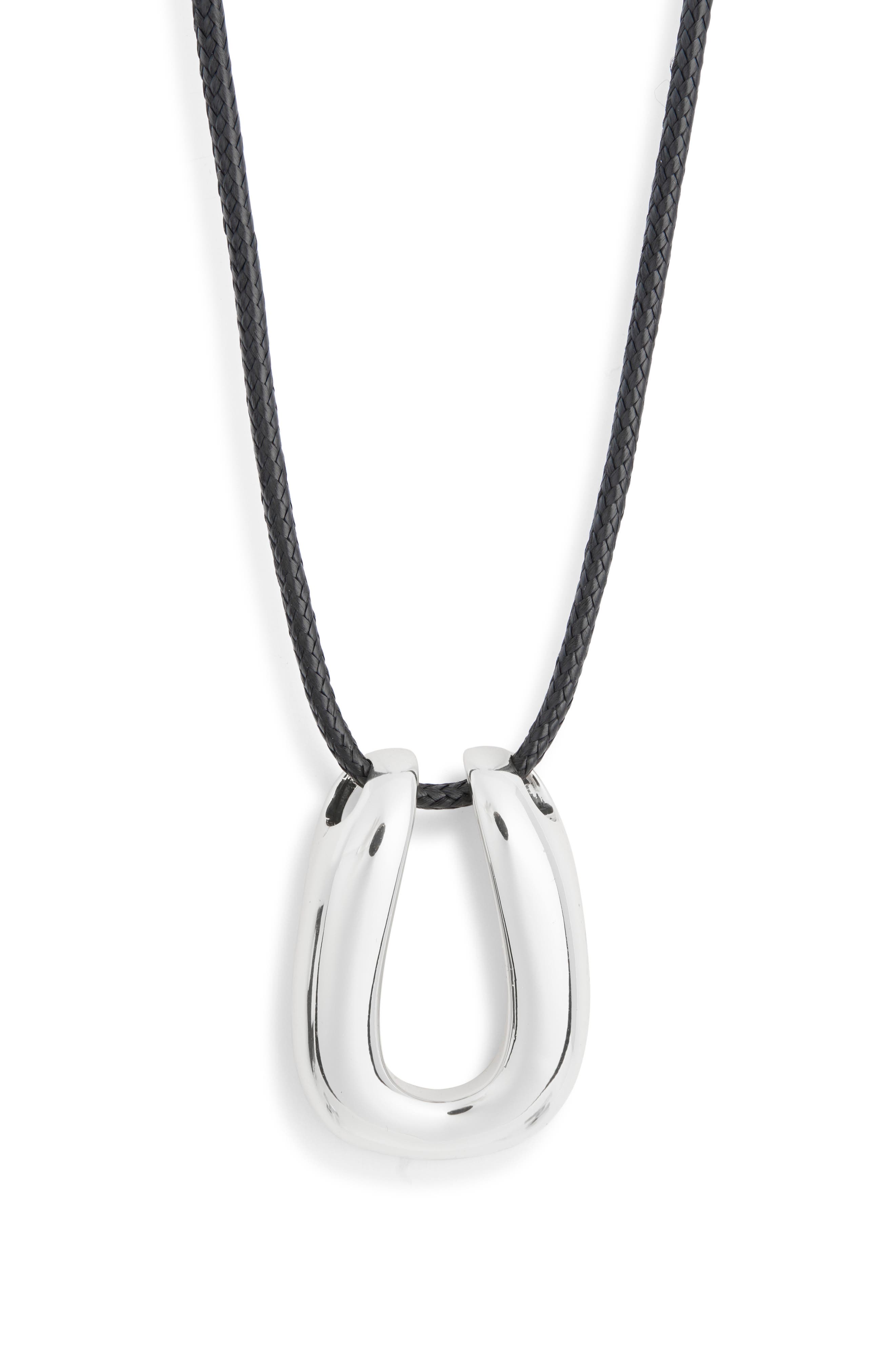 Horseshoe Cord Necklace