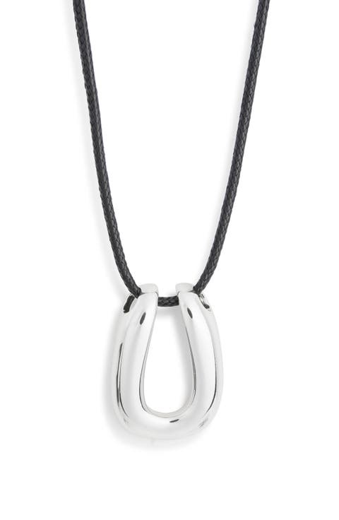Horseshoe Cord Necklace