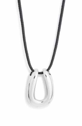 Horseshoe Cord Necklace