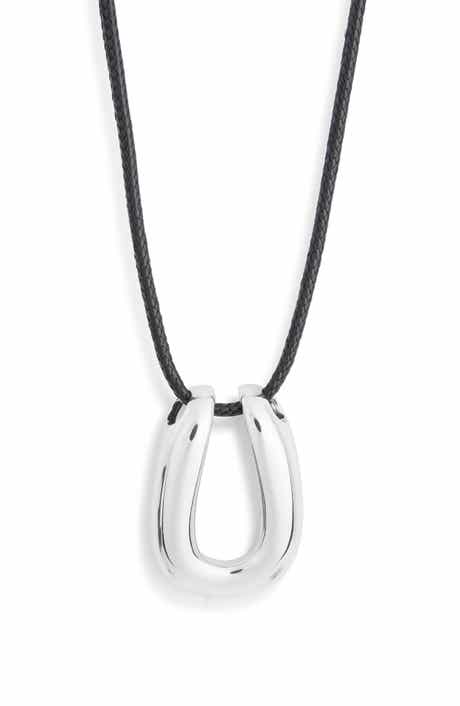 Horseshoe Cord Necklace