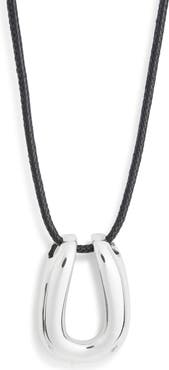 ARGENTO VIVO Horseshoe Cord Necklace