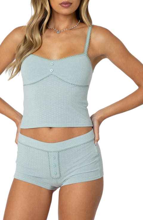 Maelle Pointelle Rib Camisole