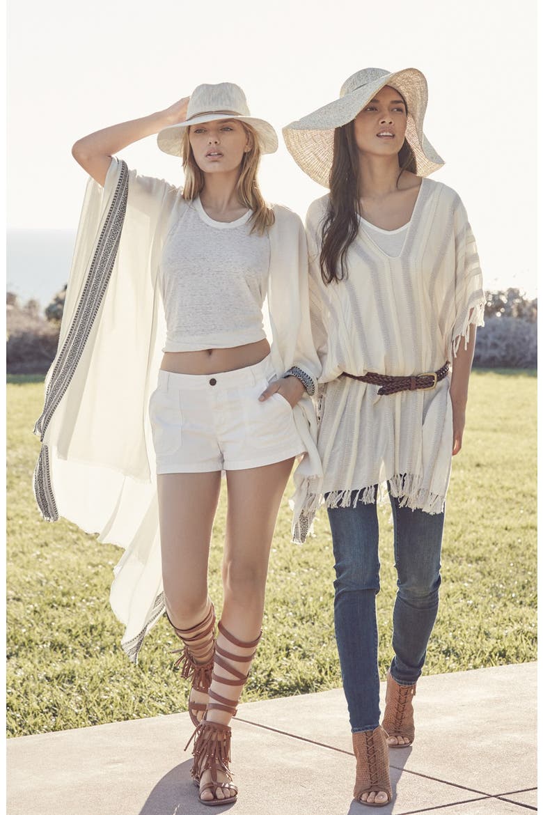 Slub Knit Panama Hat, Alternate, color, BEIGE