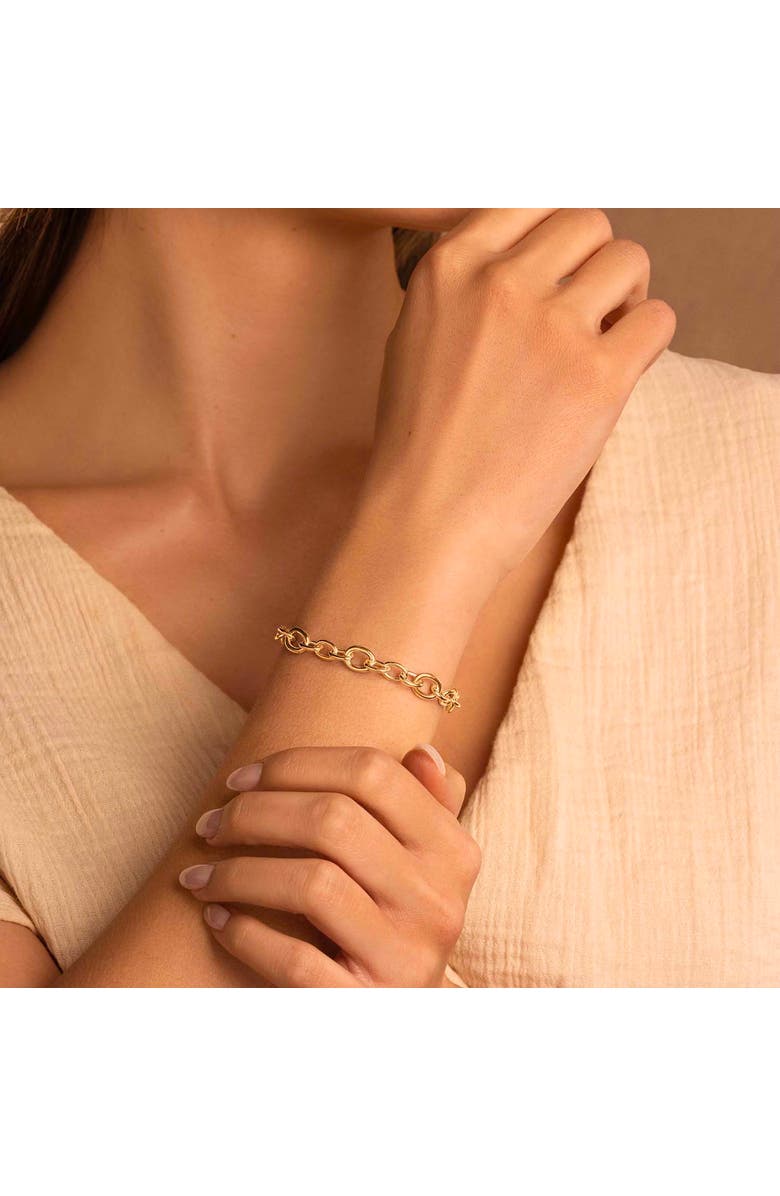 Karma and Luck Gold Chain Bracelet Enduring Bond, Alternate, color, Gold