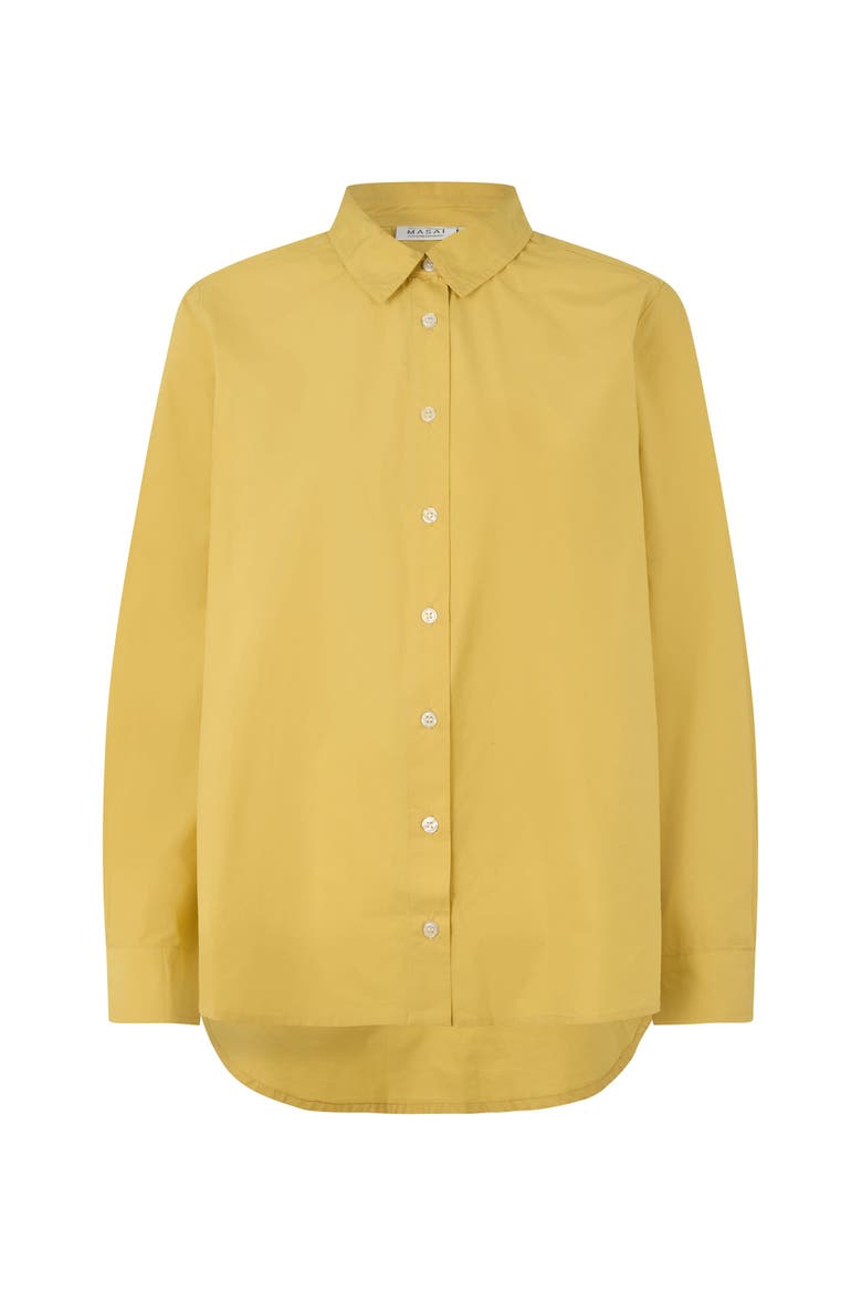 MaImma Long Sleeve Collared Shirt, Alternate, color, Golden Green