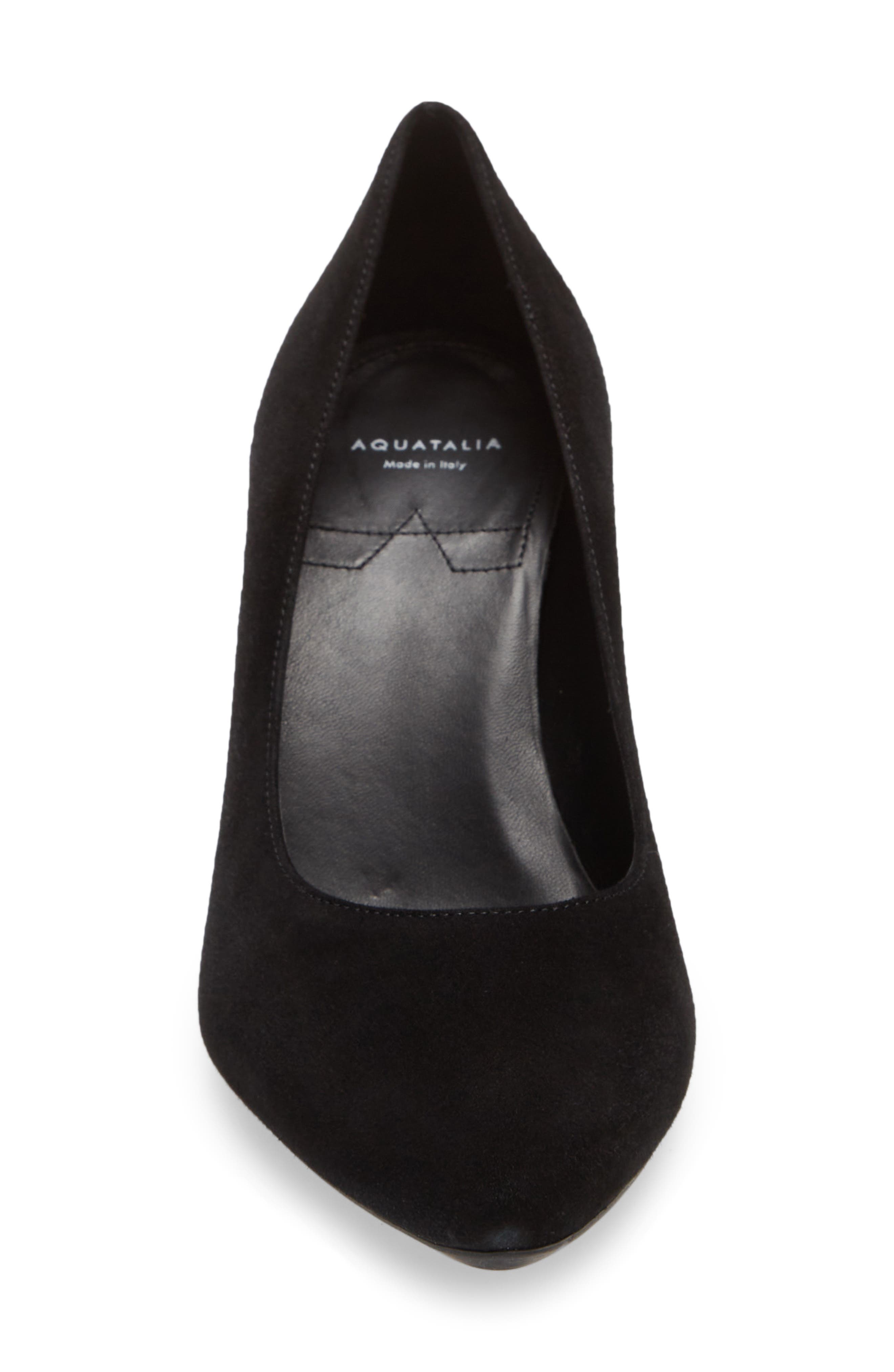 Aquatalia Peony Weatherproof Pump, Alternate, color, Black/ Black