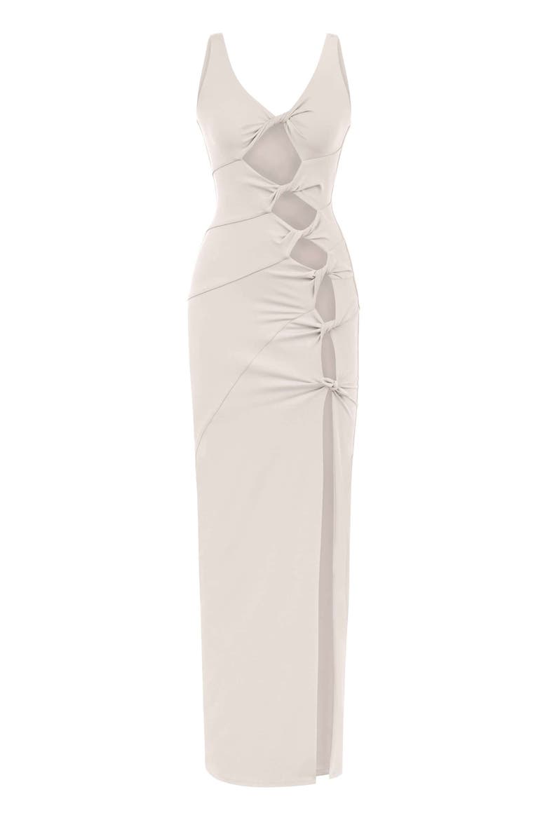 Sara Dress - Elegant Cut-Out Maxi | Event Wear, Alternate, color, Off-White