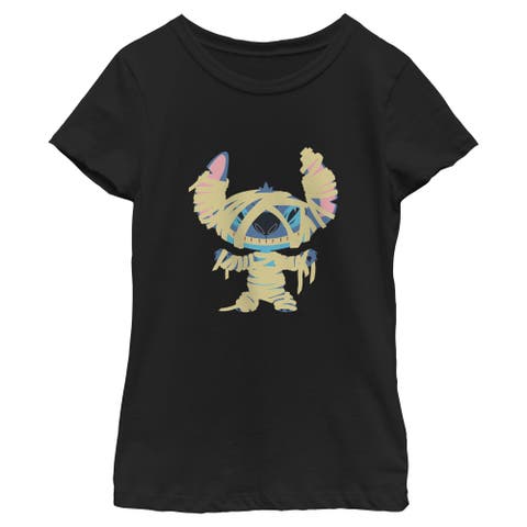 Girl's Lilo & Stitch Halloween Mummy Stitch T-Shirt