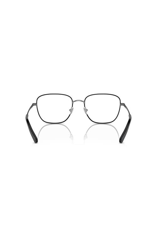 Brooks Brothers 54mm Square Optical Glasses In Black