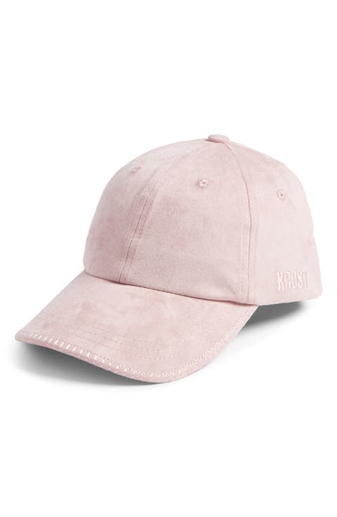 Faux Suede Adjustable Baseball Cap