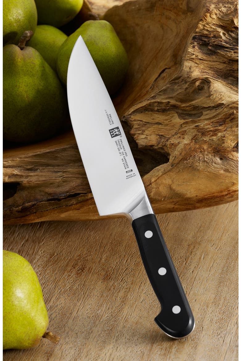 Pro 8-Inch Chef's Knife, Alternate, color, BLACK/ SILVER