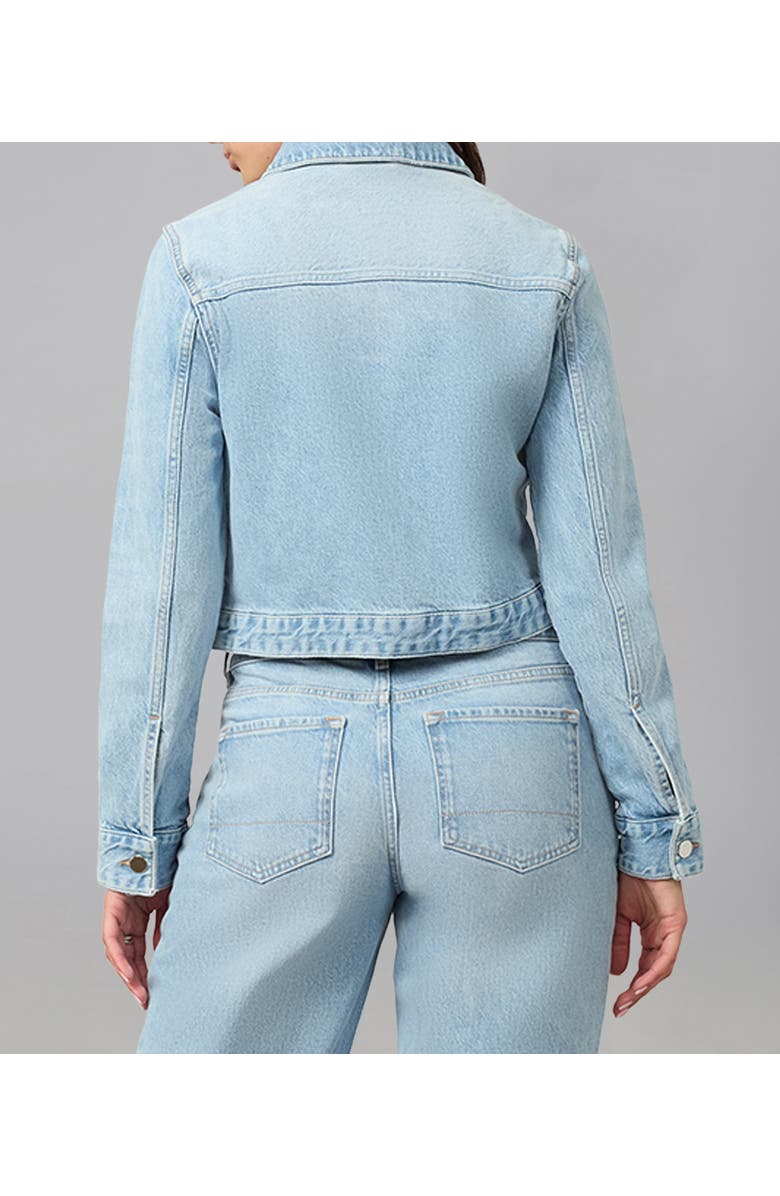 Lola Denim Sabrina Classic Denim Jacket, Alternate, color, Whimsy Blue