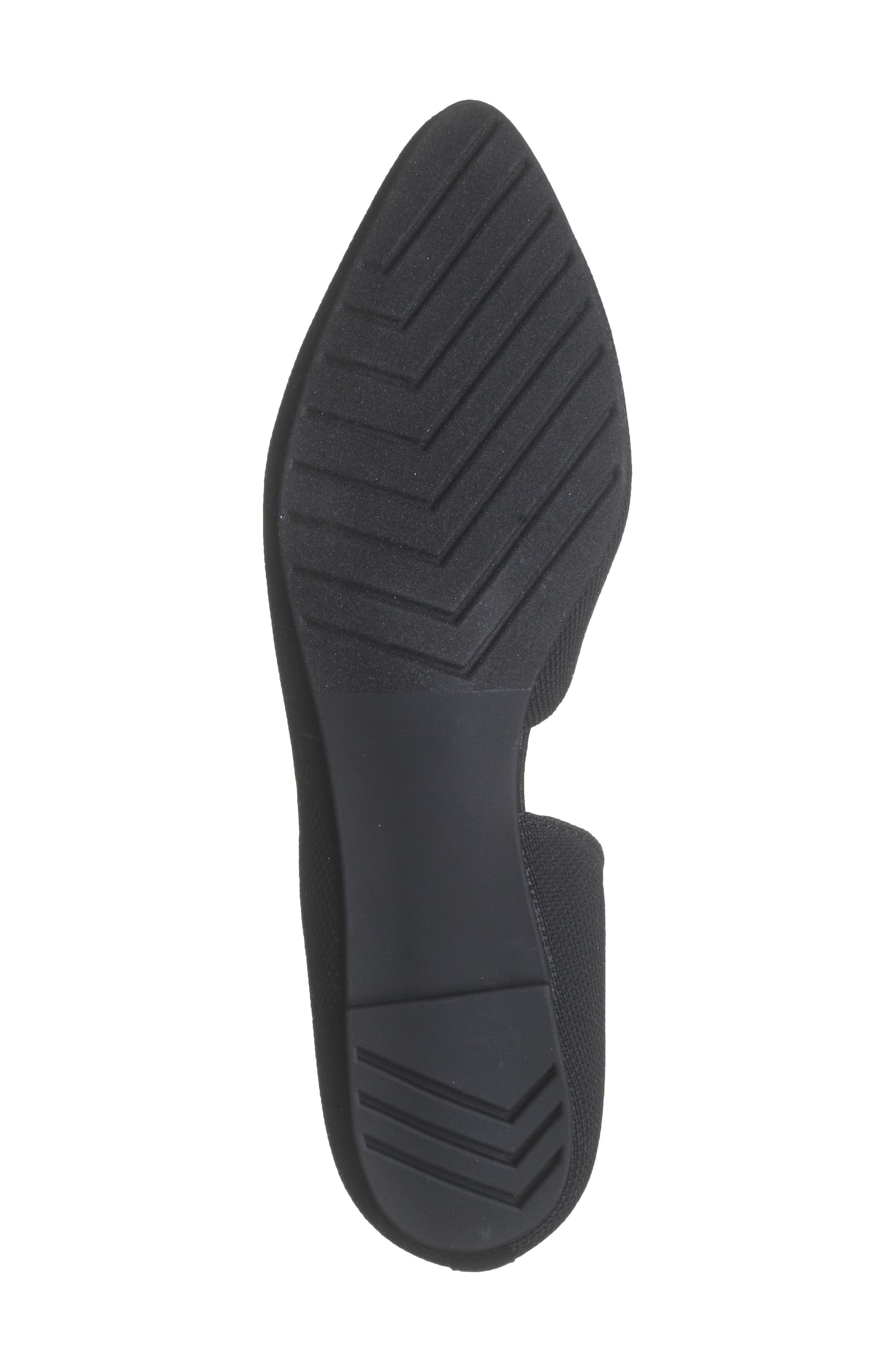 Me Too Aria Half d'Orsay Flat, Alternate, color, Black