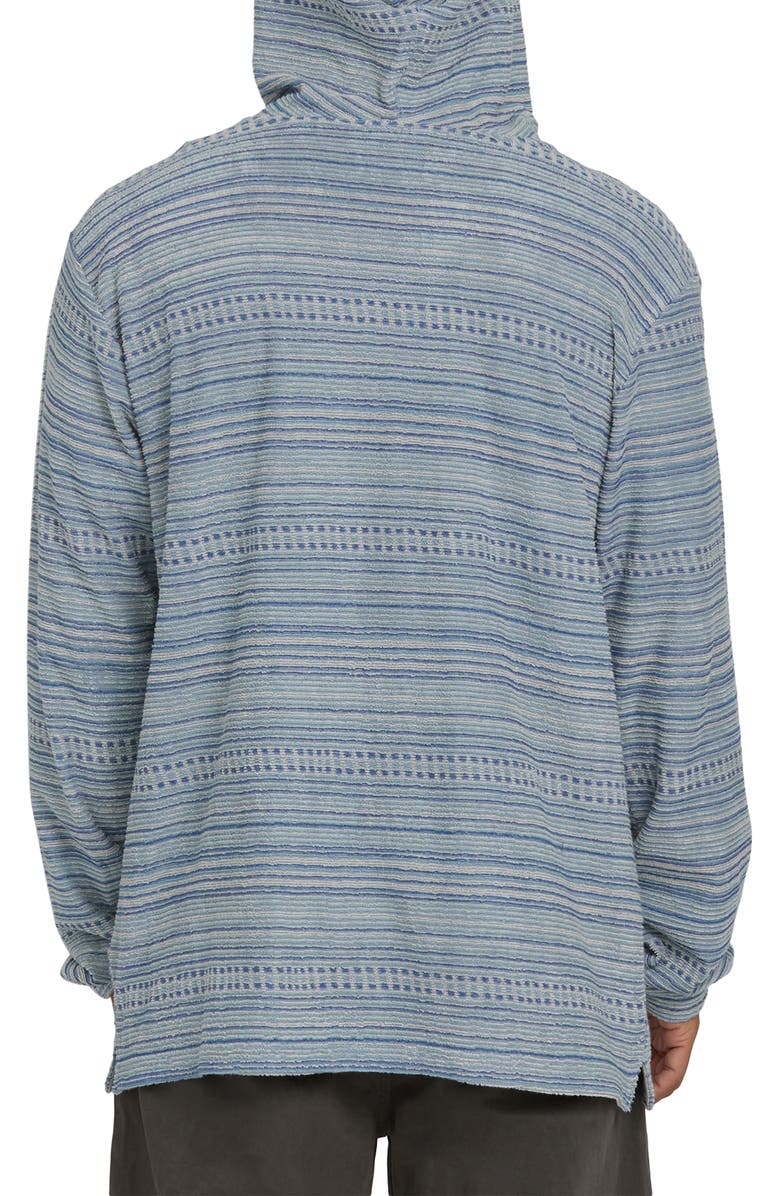 Billabong Flecker Diego Stripe Pullover Hoodie, Alternate, color, Blue Fog