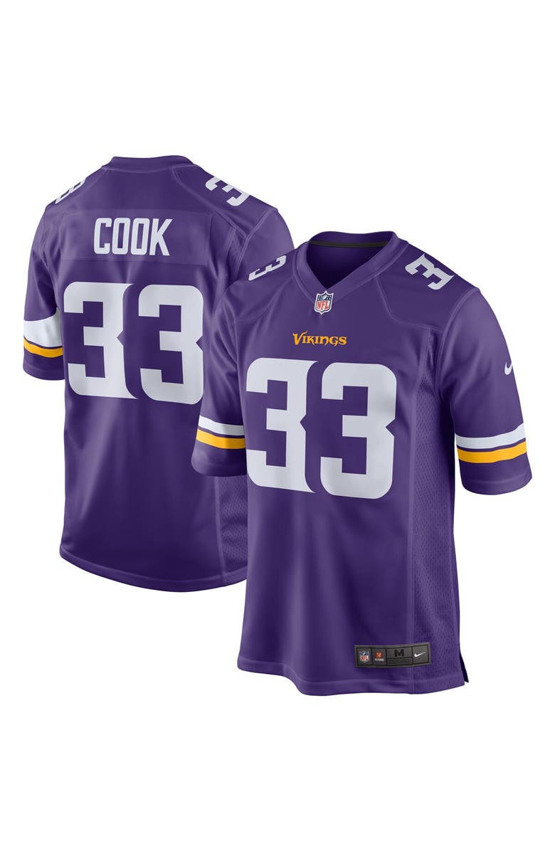 Nike Men's Nike Dalvin Cook Purple Minnesota Vikings Player Game Jersey, Main, color, 