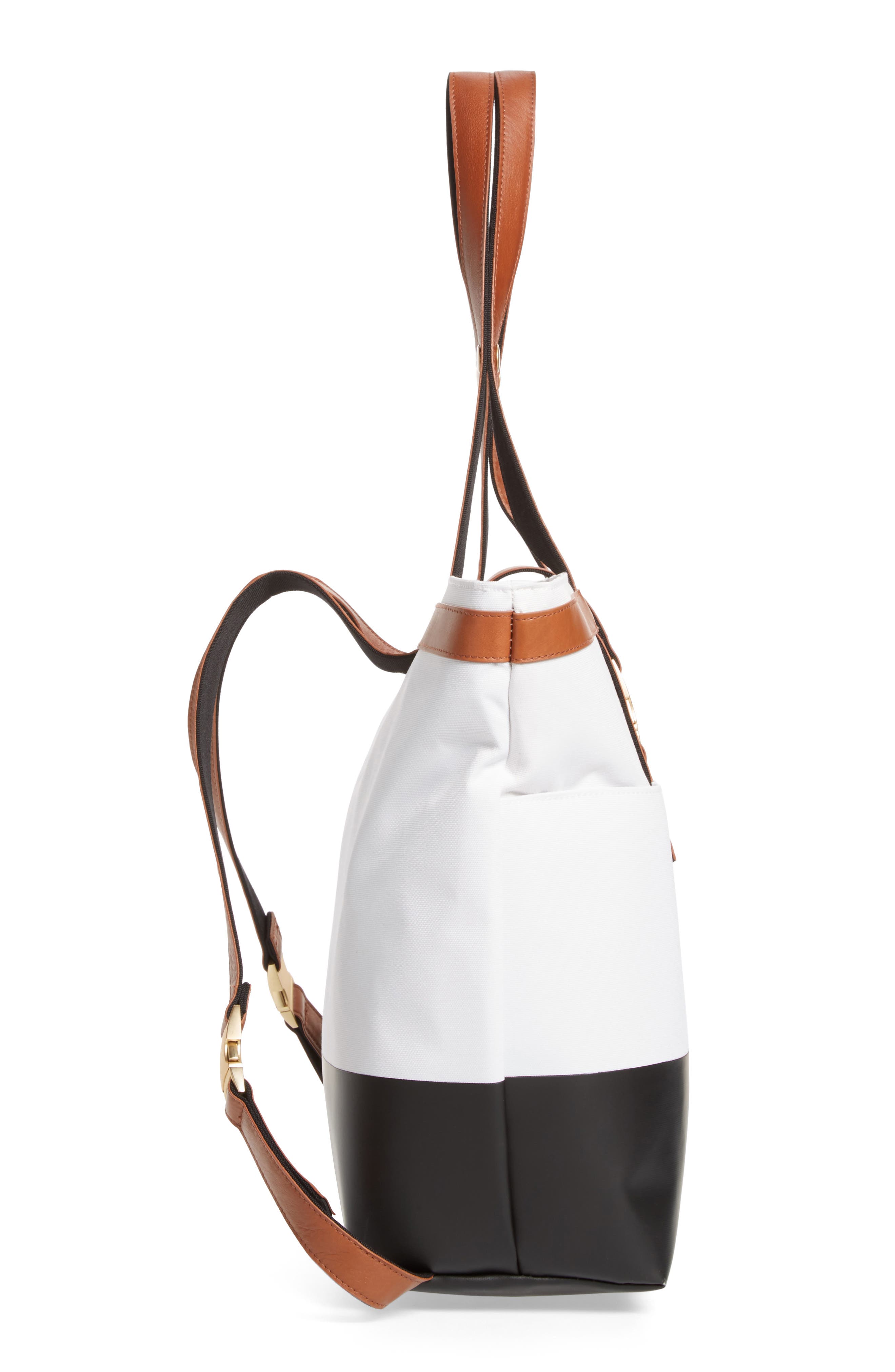 Quinny x Rachel Zoe 'Jet Set' Canvas Diaper Bag, Alternate, color, 