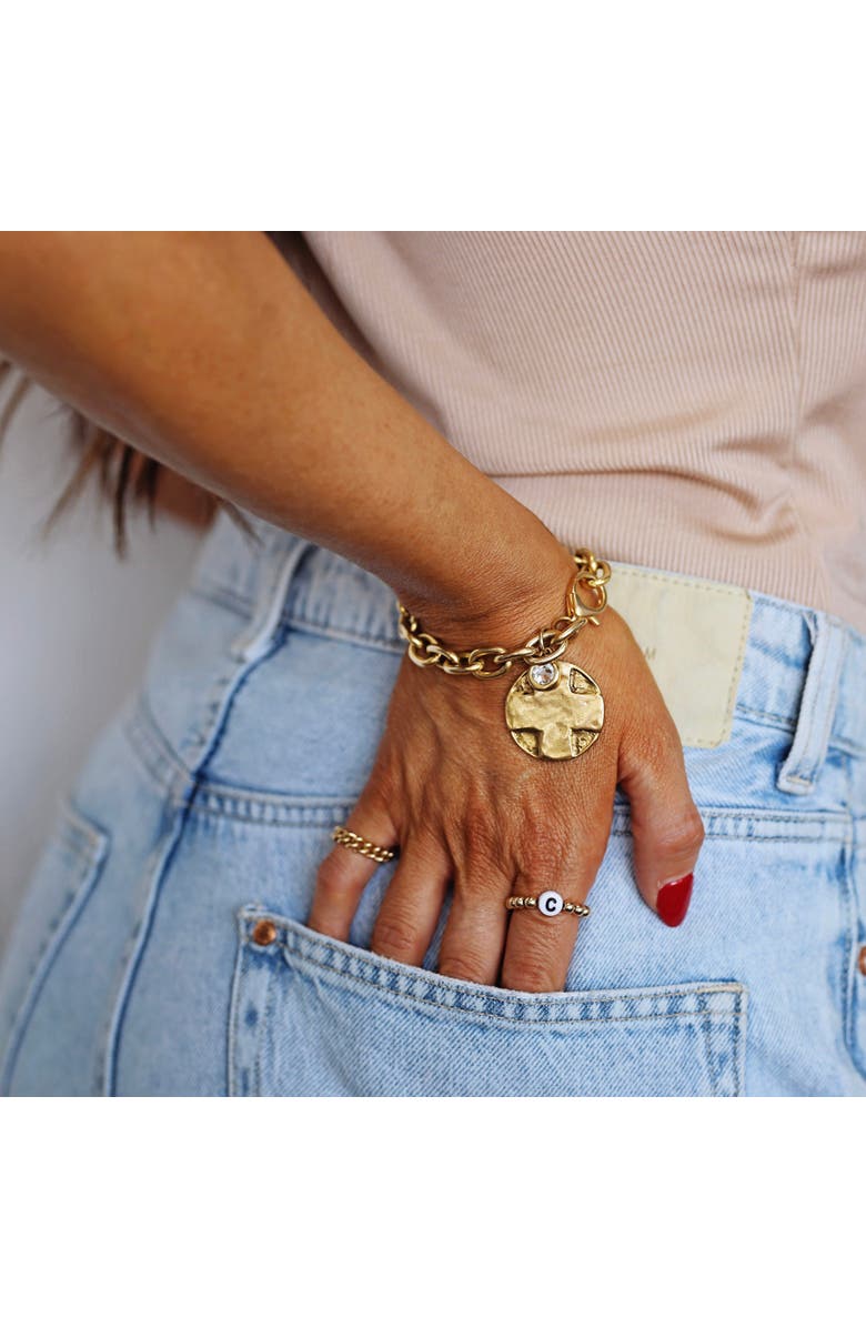 Bowood Lane Haven Bracelet with CZ, Alternate, color, Gold