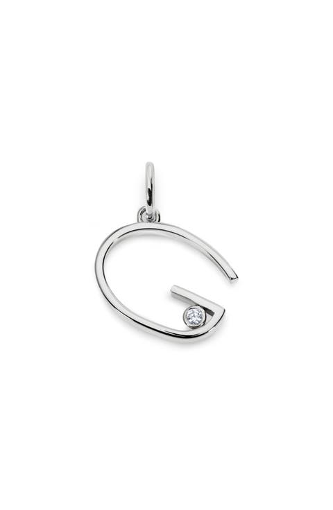 Lab Grown Diamond Initial Pendant