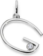 Monica Vinader Lab Grown Diamond Initial Pendant