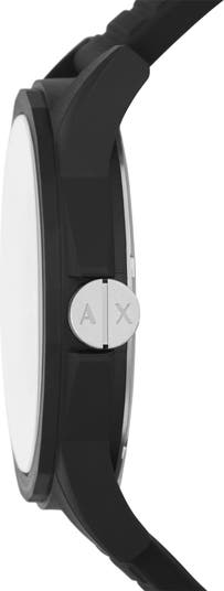 Three-Hand Quartz Strap Watch, 44mm