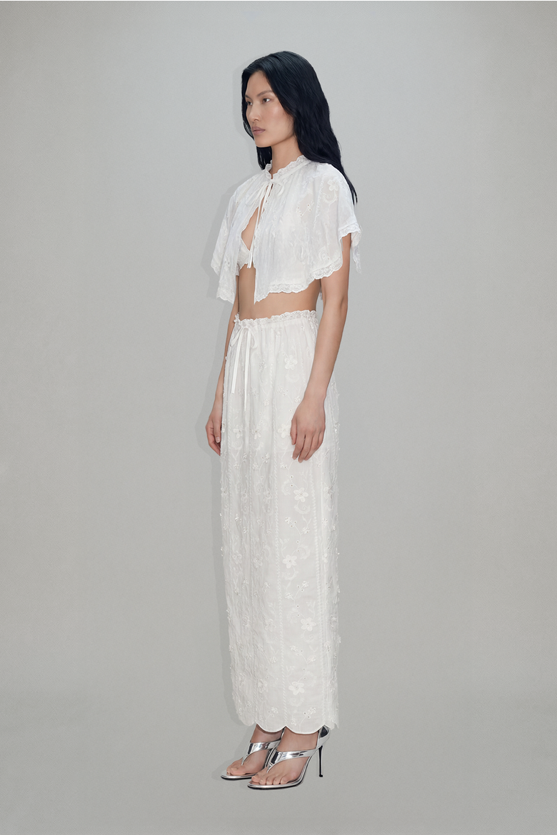 Marjorie Bralette and Cape, Alternate, color, Ivory