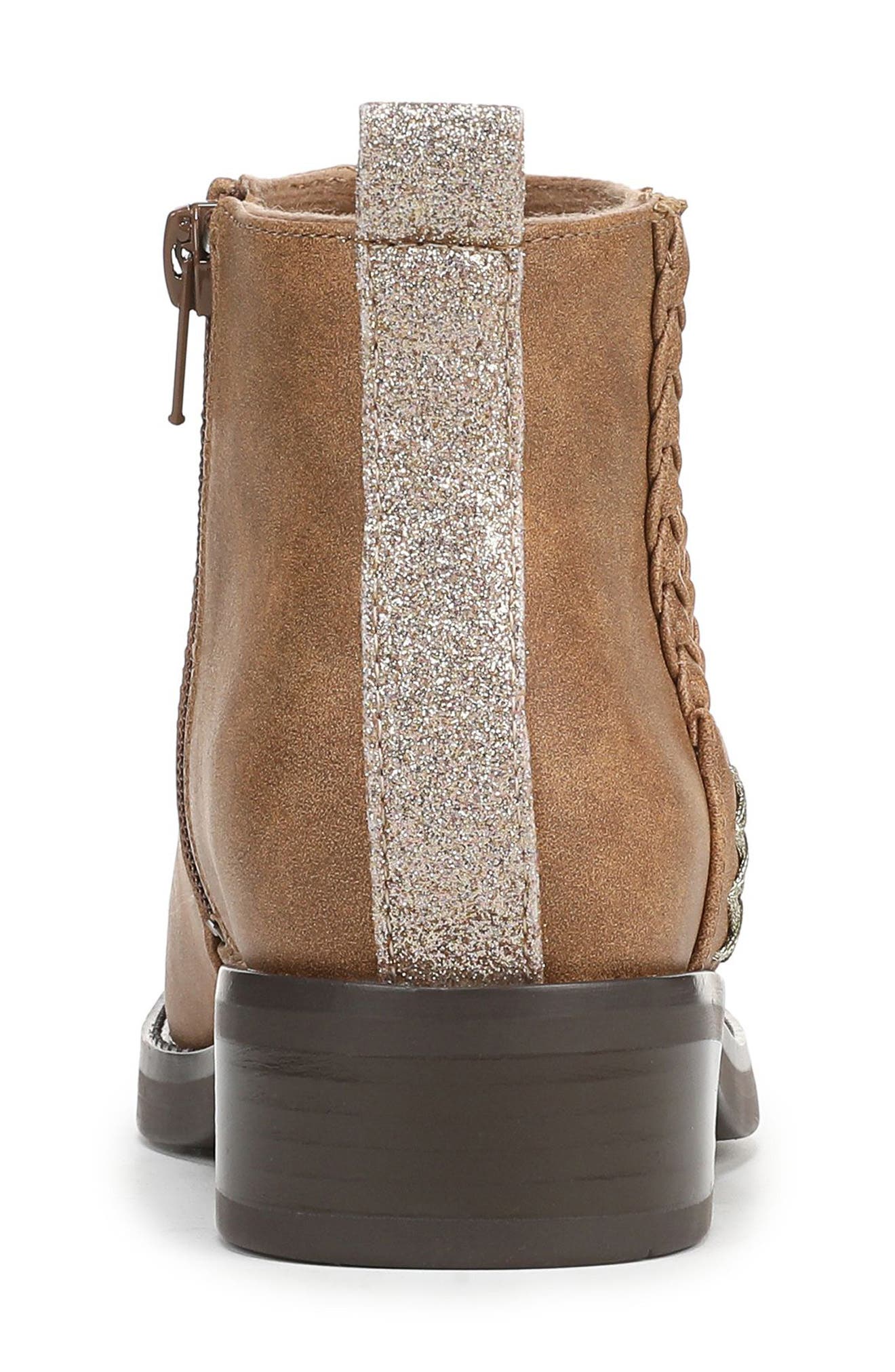 Blowfish Malibu Kids' Zojo Side Zip Boot, Alternate, color, Tan Brown Faux Leather
