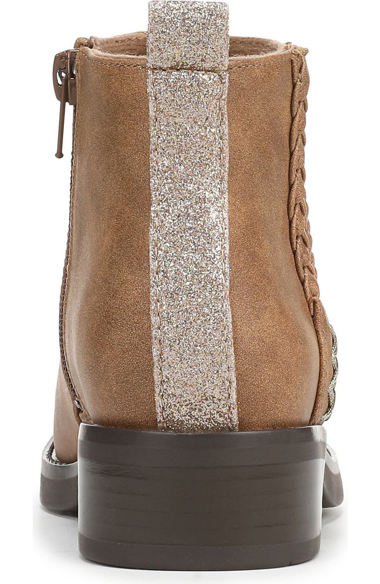 Blowfish Malibu Kids' Zojo Side Zip Boot, Alternate, color, Tan Brown Faux Leather