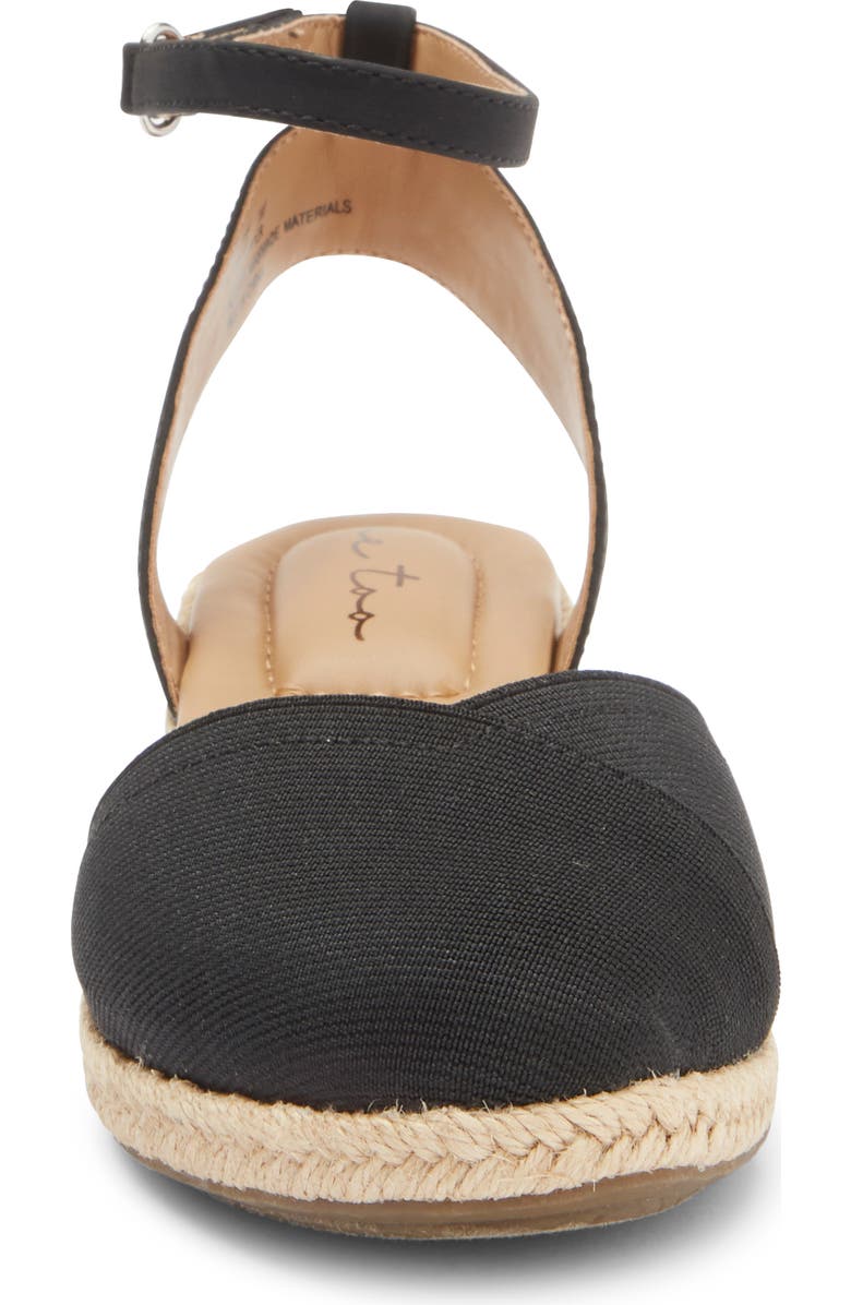 Me Too Niya Espadrille Wedge Sandal, Alternate, color, Black