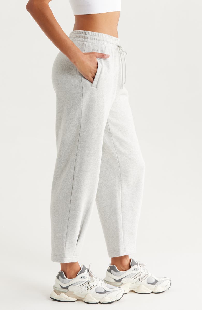 Zella Ultracozy Pleated Joggers, Alternate, color, Grey Light Heather