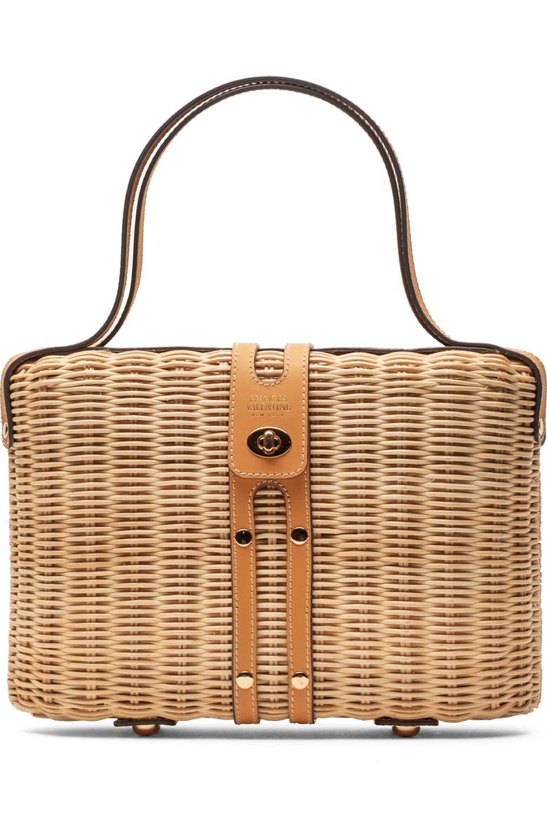 Frances Valentine The Holland Woven Wicker Satchel, Main, color, Natural/ Natural
