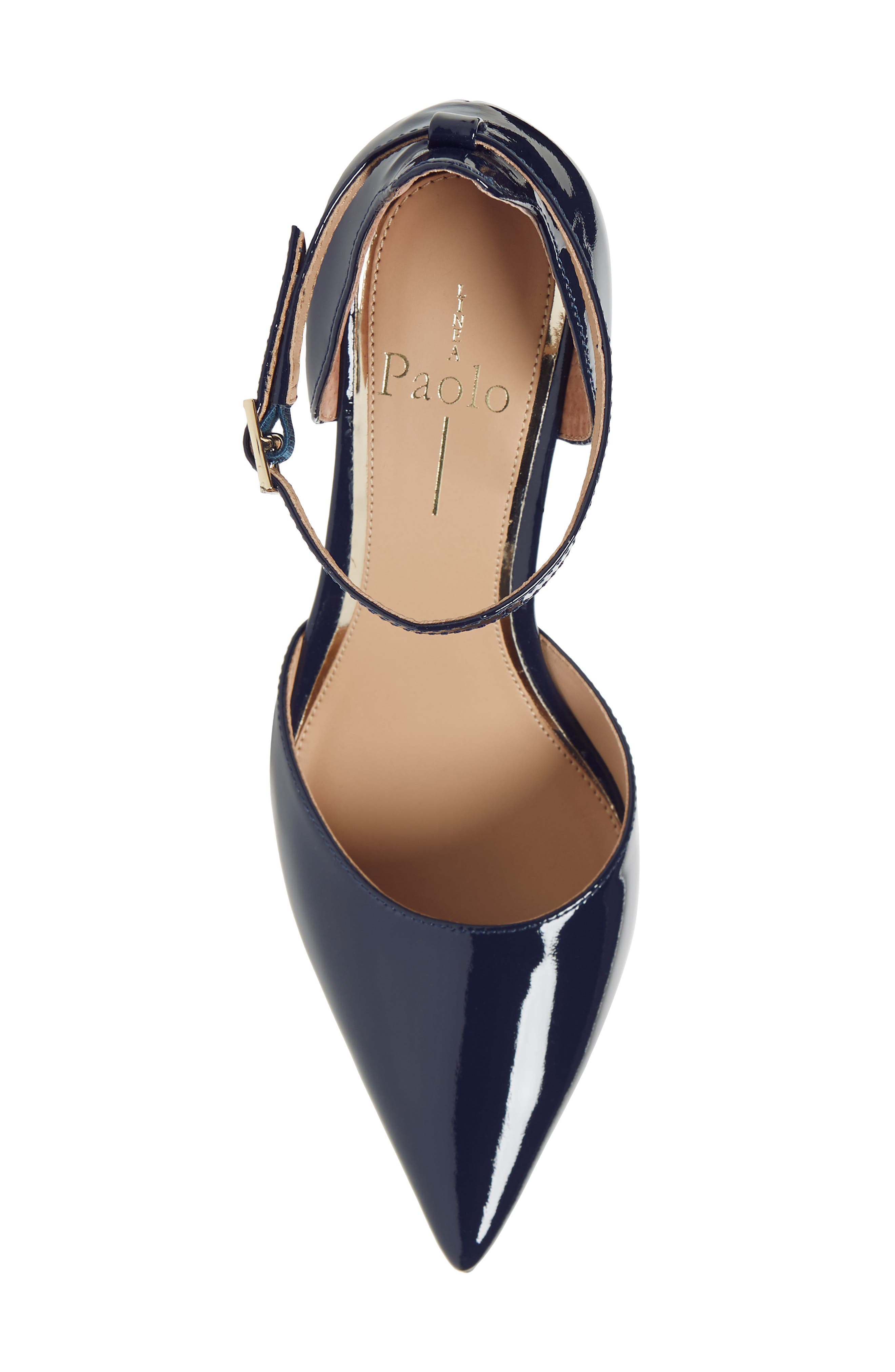 Page Pump, Alternate, color, MARINE BLUE PATENT LEATHER