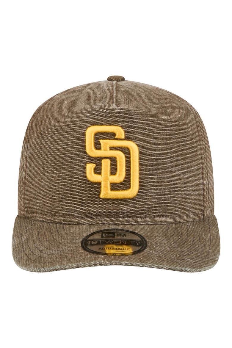 Men's New Era  Brown San Diego Padres  Denim Classic 19TWENTY Adjustable Hat, Alternate, color, Brown
