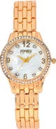 I TOUCH Crystal Chain Bracelets & Mother-of-Pearl Bracelet Watch, 30mm