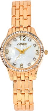 I TOUCH Crystal Chain Bracelets & Mother-of-Pearl Bracelet Watch, 30mm