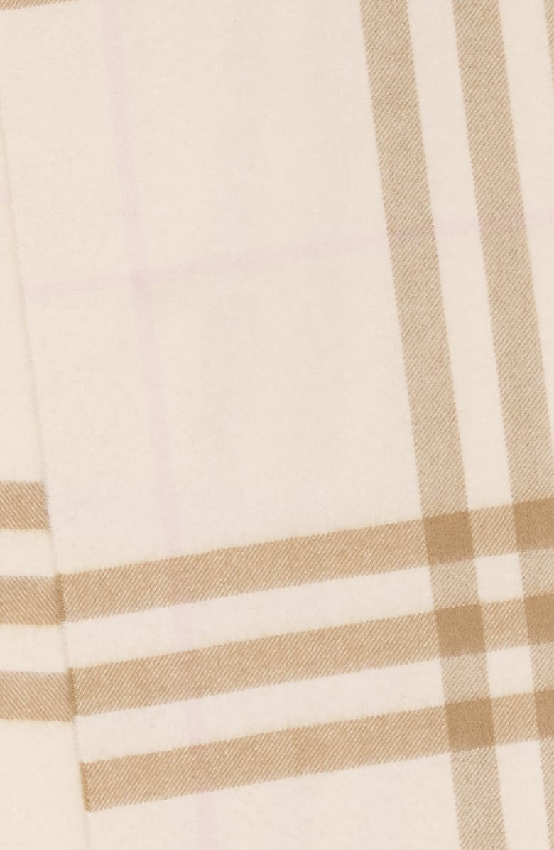 Burberry Icon Check Cashmere Scarf, Alternate, color,