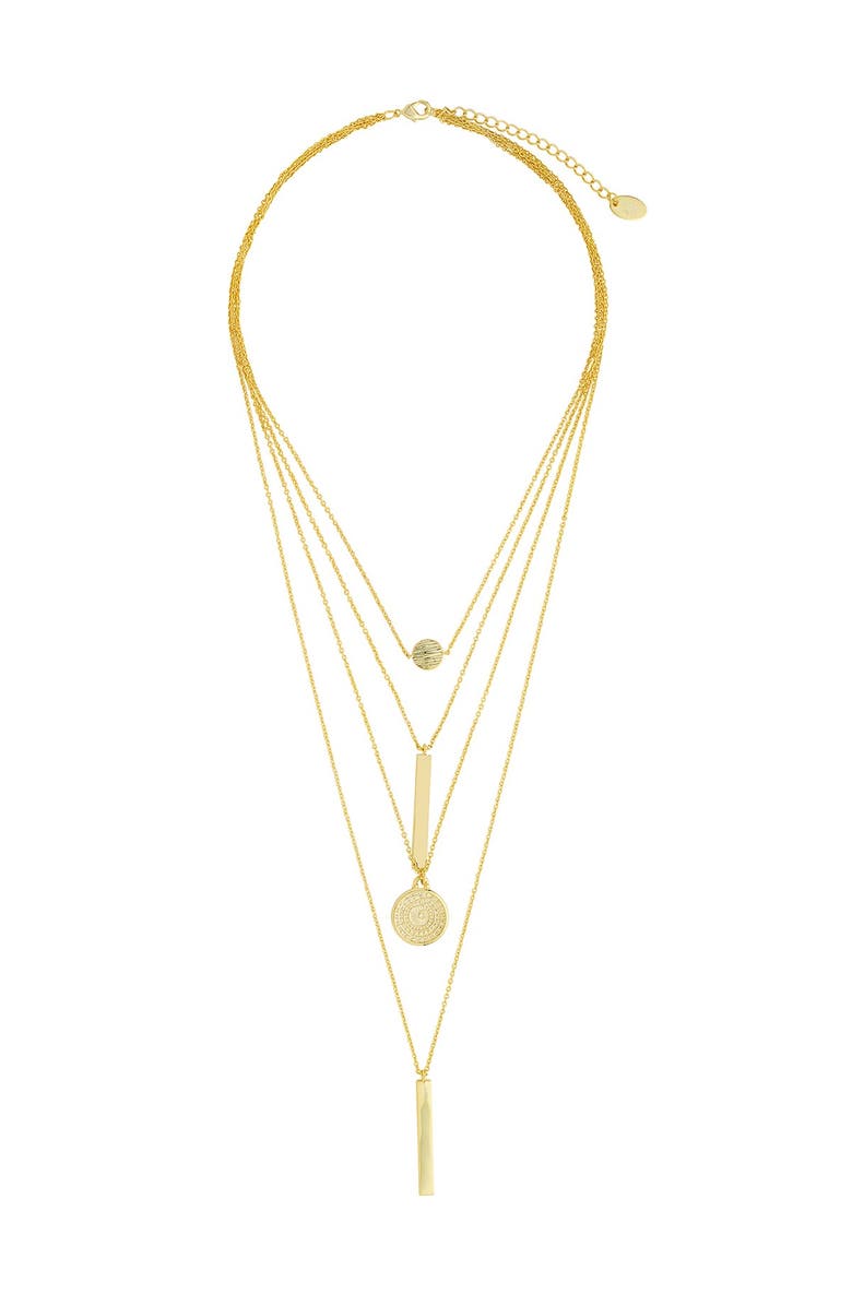 Sterling Forever Mixed Pendant Layered Multi Strand Necklace, Alternate, color,